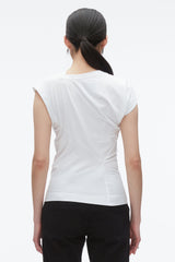 White Draped Asymmetric T-Shirt | 3.1 Phillip Lim
