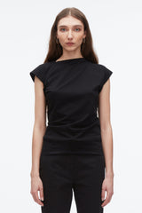Black Draped Asymmetric T-Shirt | 3.1 Phillip Lim