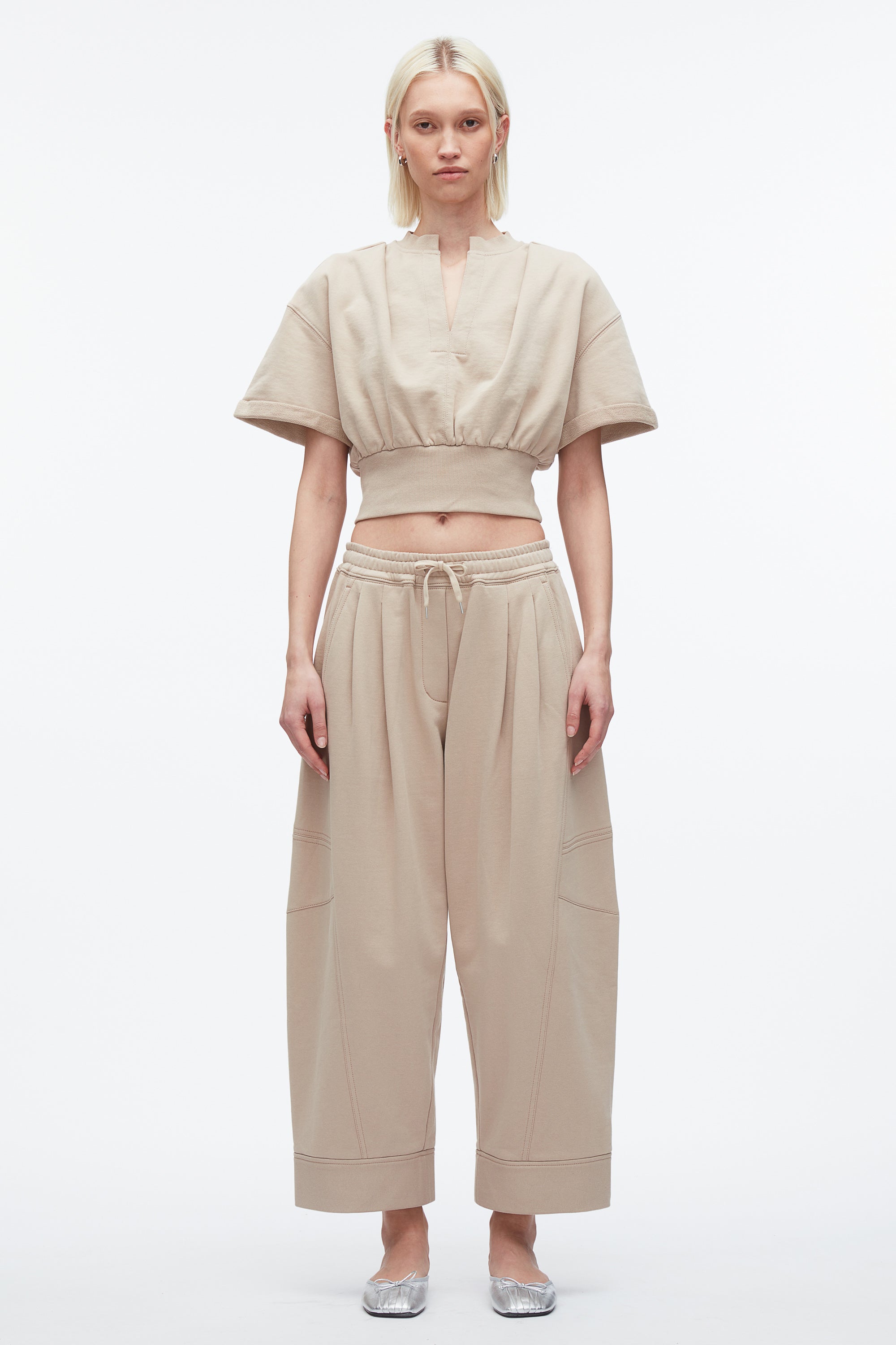 Concrete Women Cropped Sweatshirt | Relaxed Styles by 3.1 Phillip Lim | 3.1 Phillip Lim