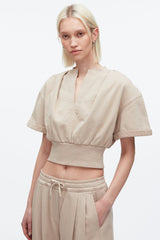 Concrete Women Cropped Sweatshirt | Relaxed Styles by 3.1 Phillip Lim | 3.1 Phillip Lim