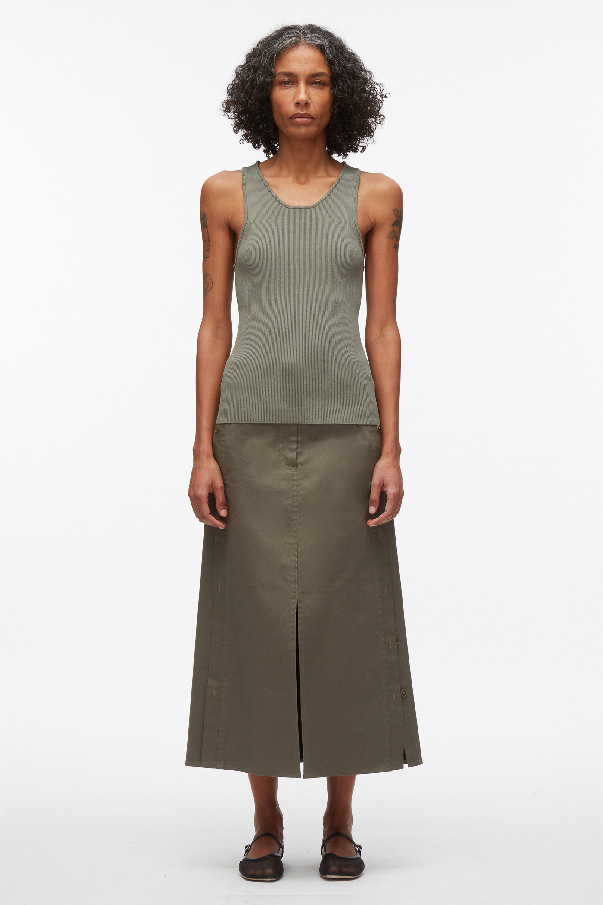 Sage Compact Rib Layering Tank | 3.1 Phillip Lim