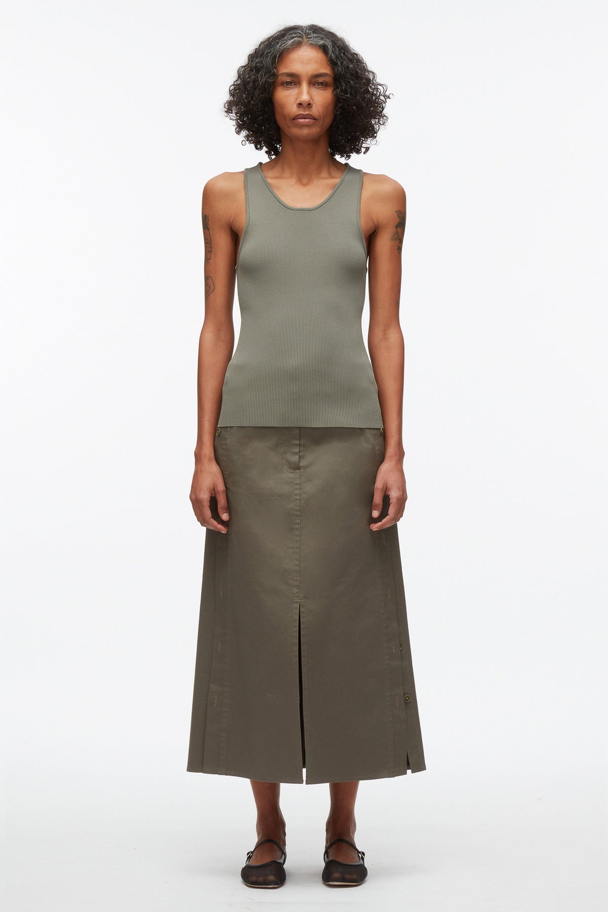 Sage Compact Rib Layering Tank | 3.1 Phillip Lim