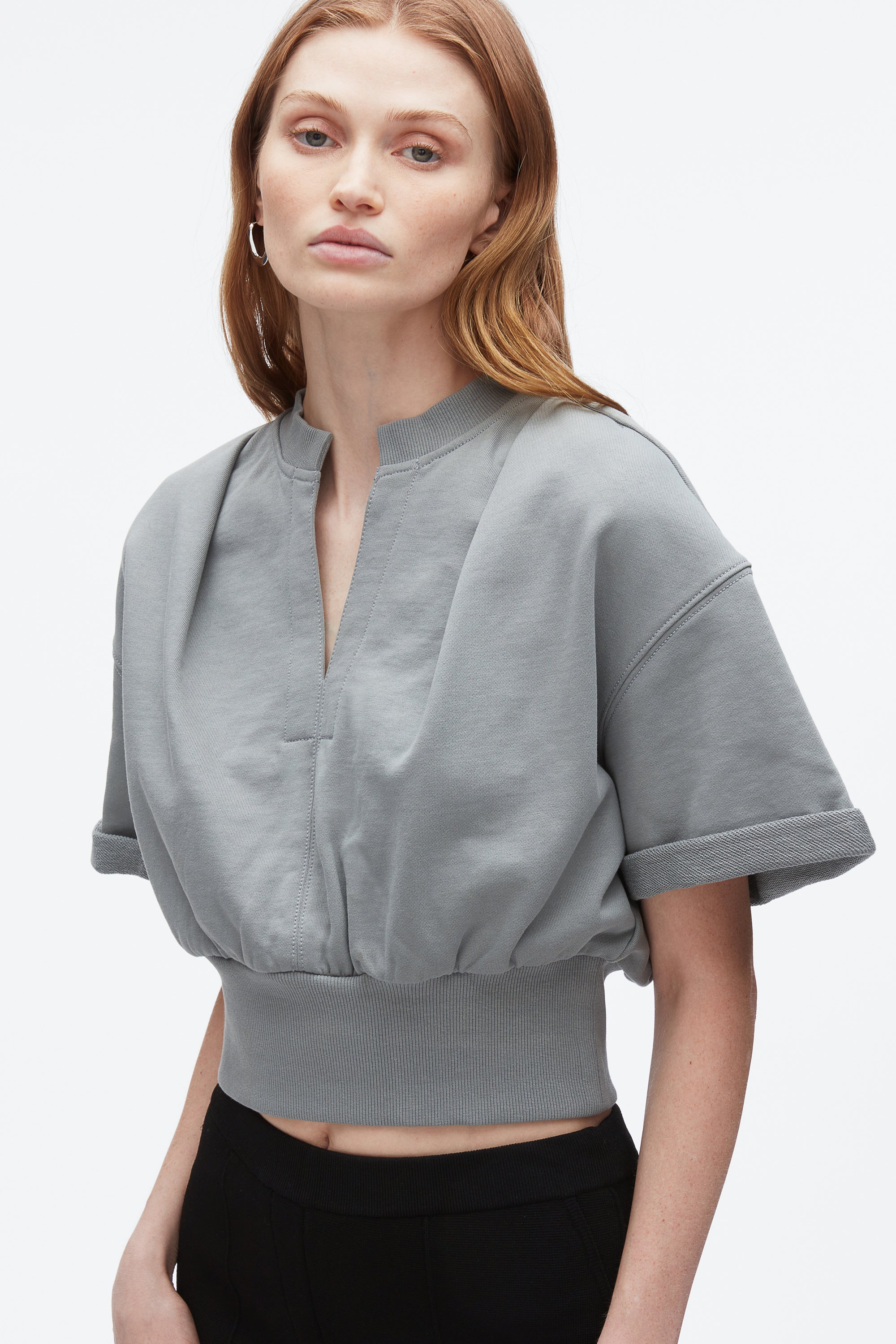 Sage Cropped Sweatshirt | Stylish Women’s Outerwear | Phillip Lim | 3.1 Phillip Lim