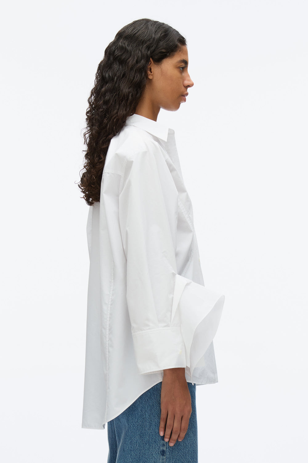 White Oversize Shirt with Cascade Cuff | 3.1 Phillip Lim