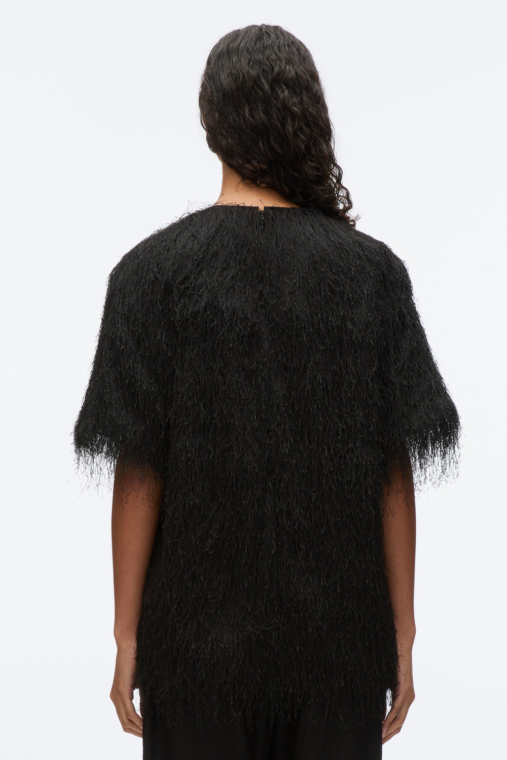 Black Fringe Boxy Tee | 3.1 Phillip Lim