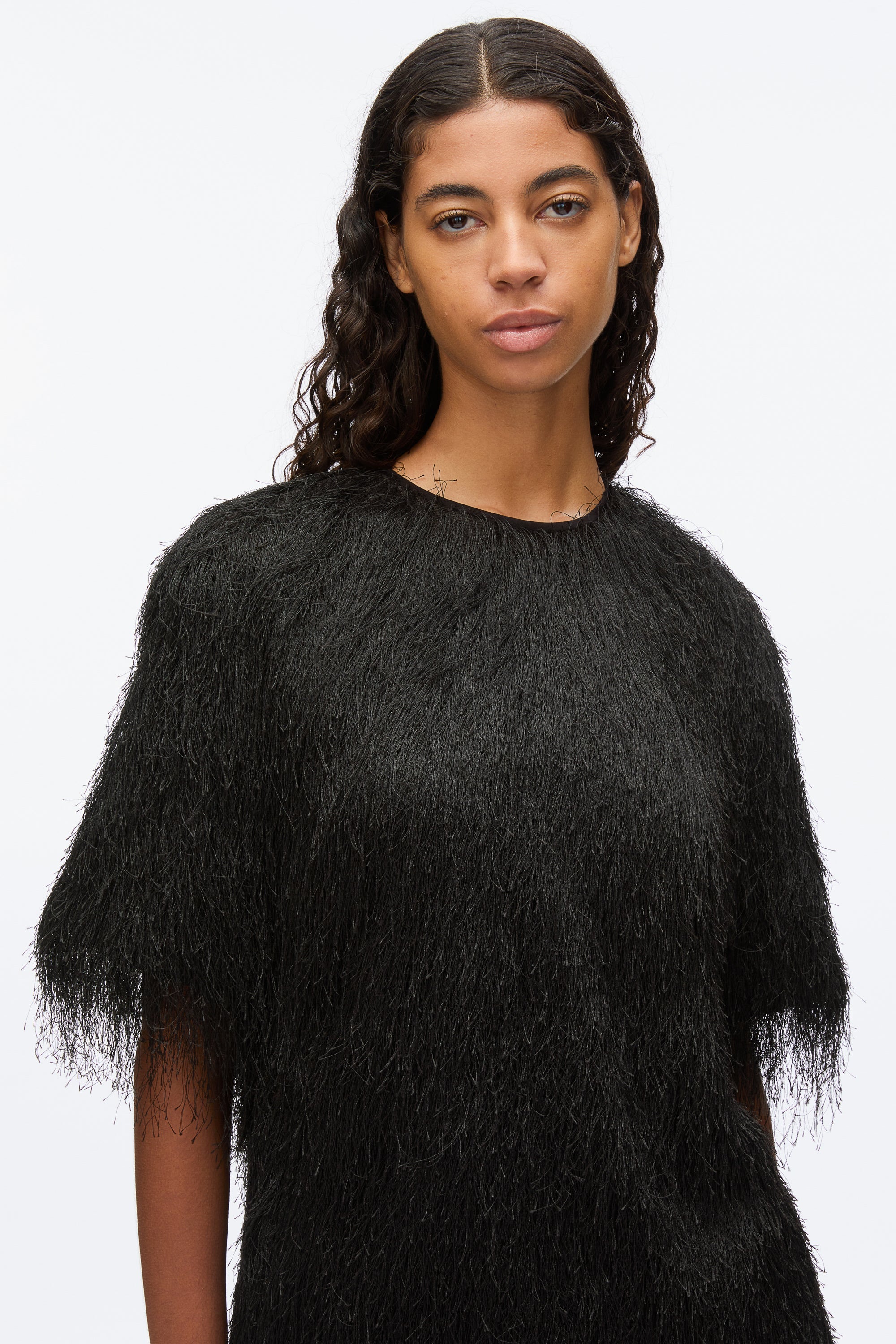 Black Fringe Boxy Tee | 3.1 Phillip Lim