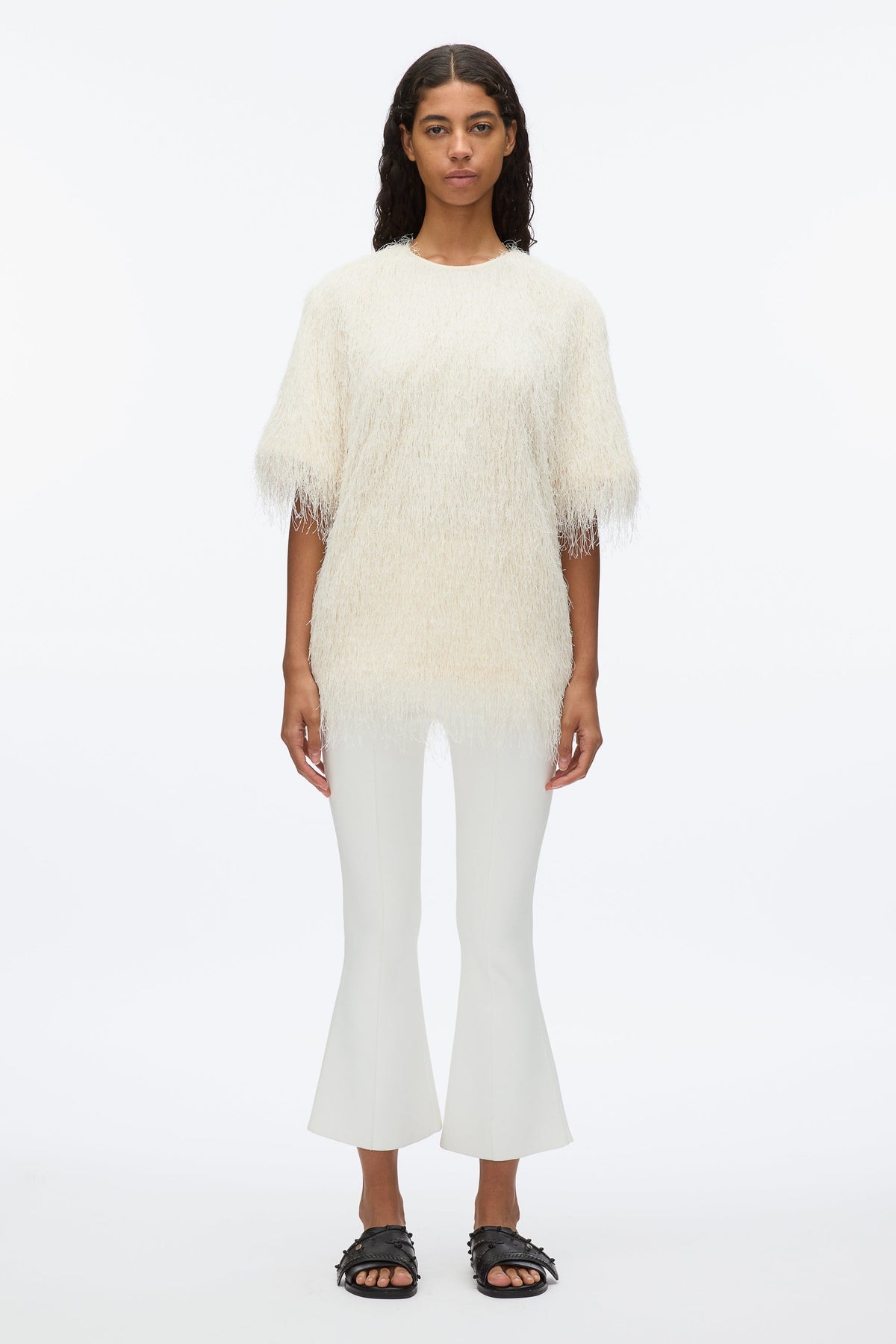 Ivory Fringe Boxy Tee | 3.1 Phillip Lim