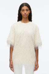 Ivory Fringe Boxy Tee | 3.1 Phillip Lim