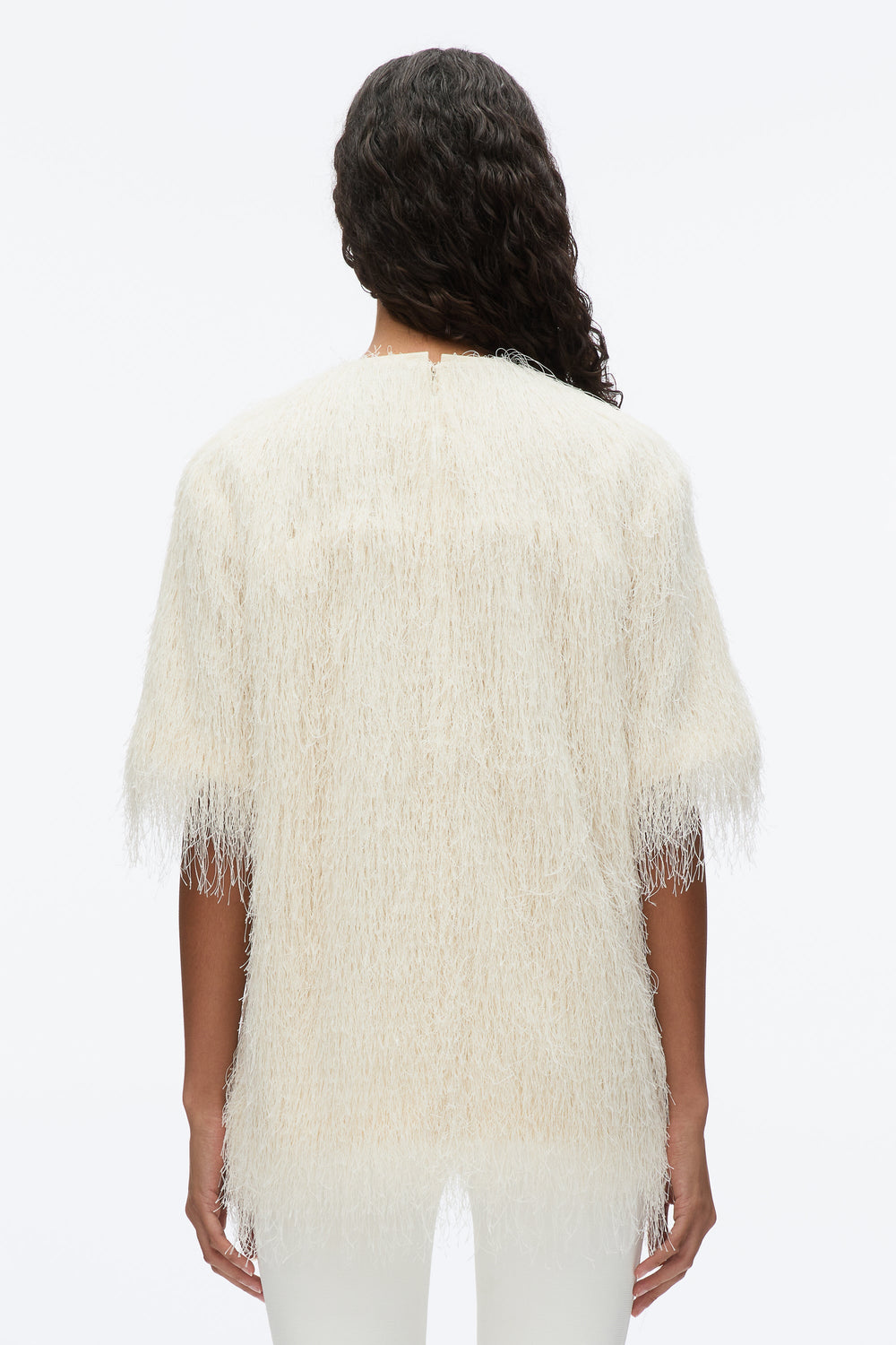 Ivory Fringe Boxy Tee | 3.1 Phillip Lim