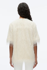Ivory Fringe Boxy Tee | 3.1 Phillip Lim