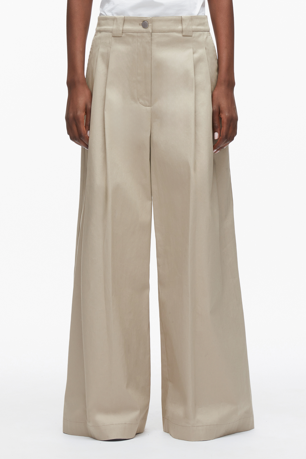 Khaki Wide Leg Pleated Pants | 3.1 Phillip Lim