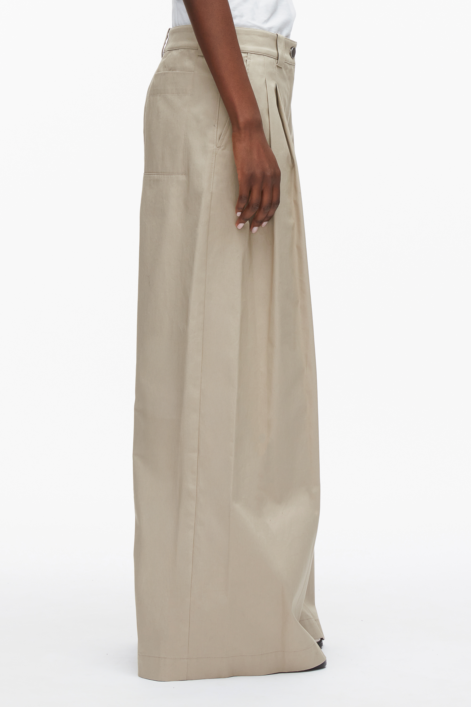 Khaki Wide Leg Pleated Pants | 3.1 Phillip Lim