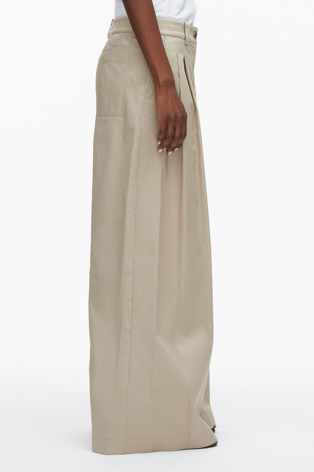 Khaki Wide Leg Pleated Pants | 3.1 Phillip Lim
