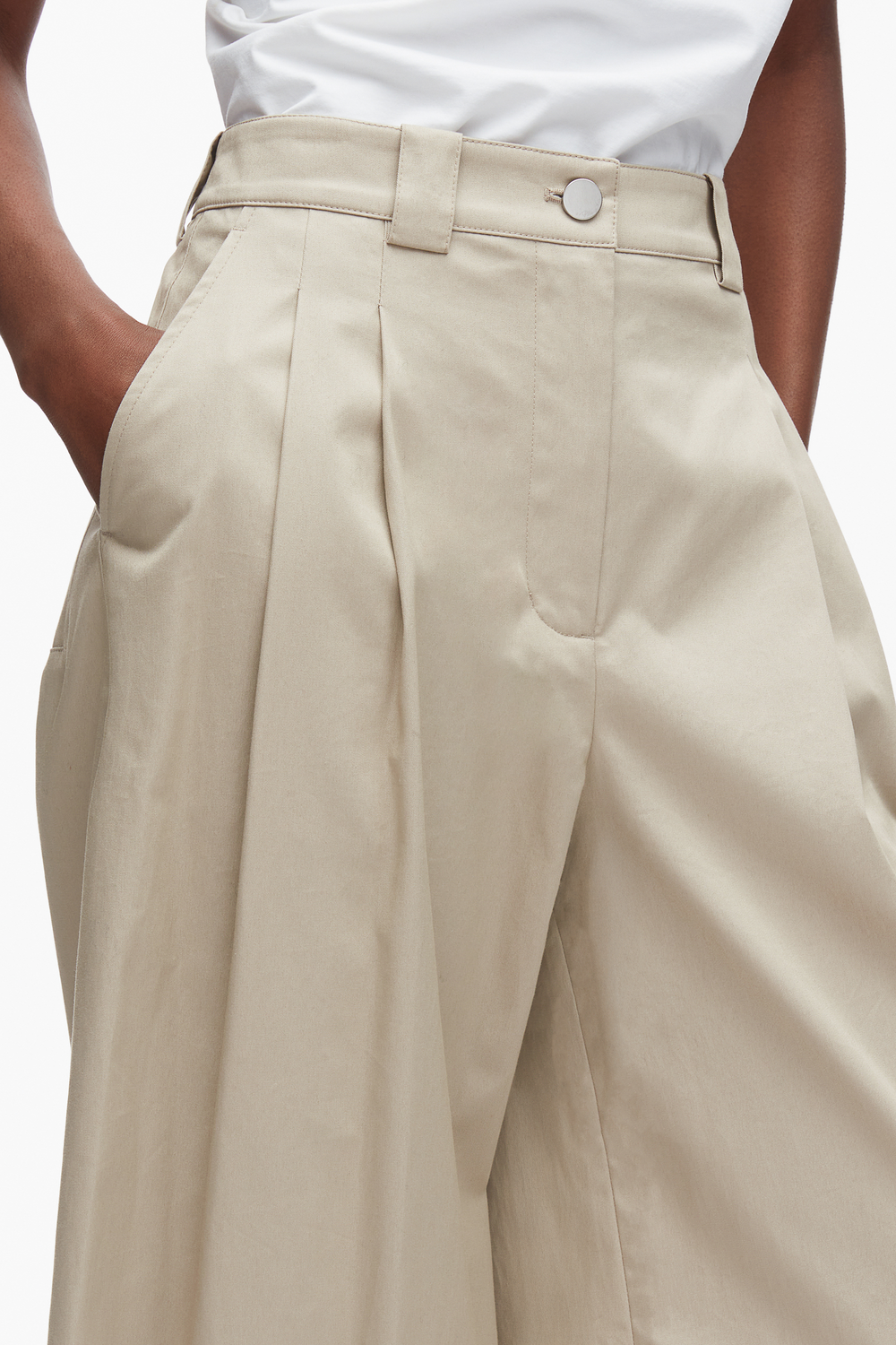 Khaki Wide Leg Pleated Pants | 3.1 Phillip Lim