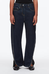 Dark Indigo Curve Denim Pant with Zip | 3.1 Phillip Lim