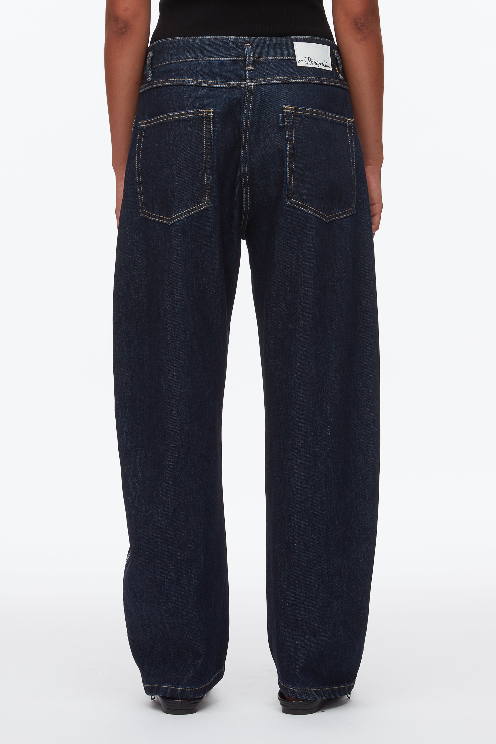 Dark Indigo Curve Denim Pant with Zip | 3.1 Phillip Lim