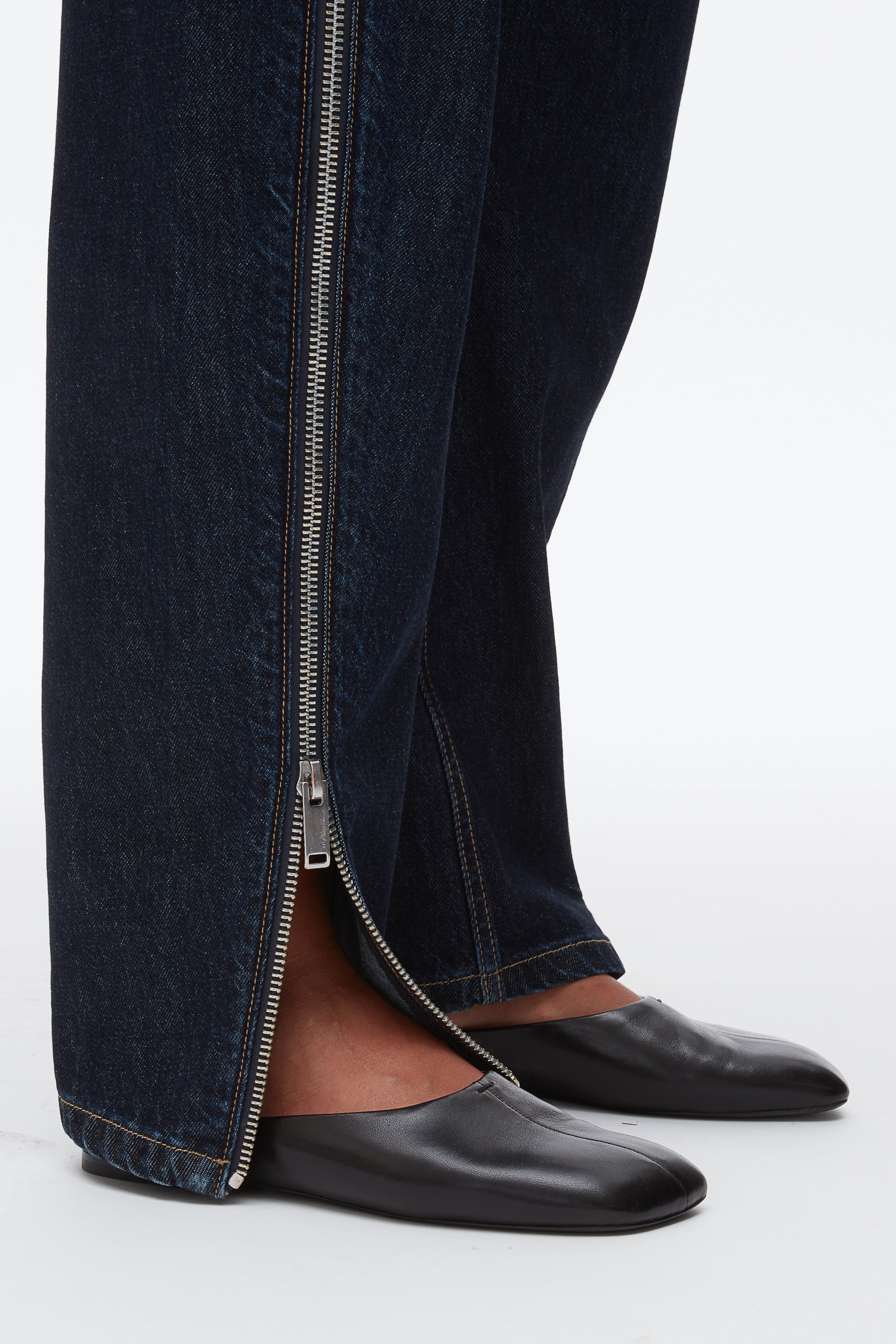Dark Indigo Curve Denim Pant with Zip | 3.1 Phillip Lim