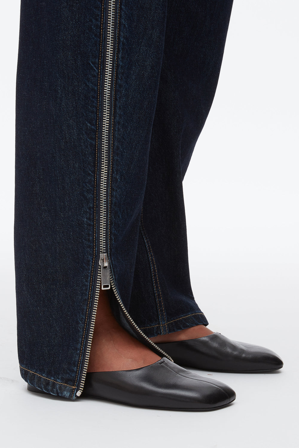 Dark Indigo Curve Denim Pant with Zip | 3.1 Phillip Lim