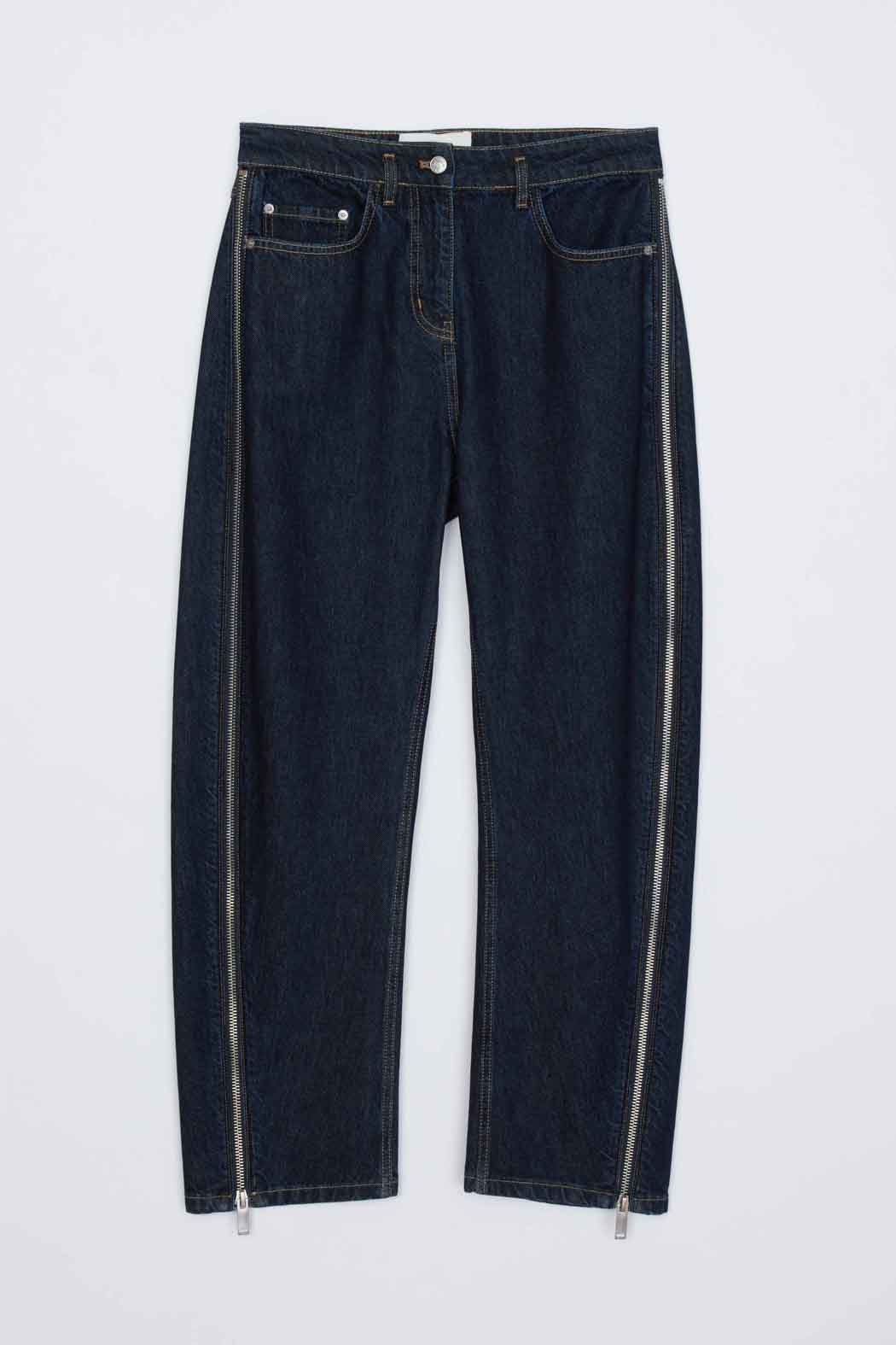 Dark Indigo Curve Denim Pant with Zip | 3.1 Phillip Lim