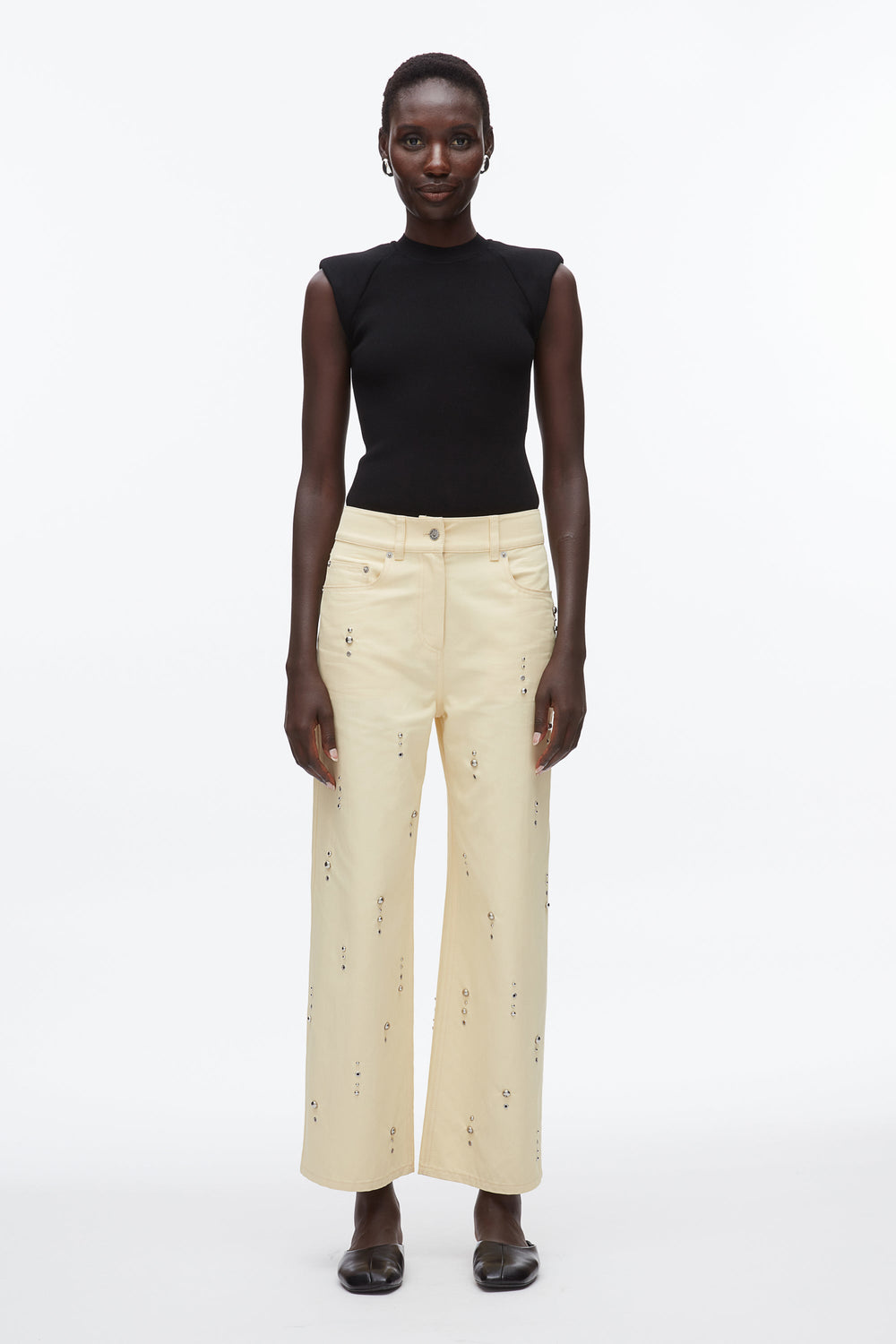 Ginko Stud Embellished Wide Leg Pant | 3.1 Phillip Lim