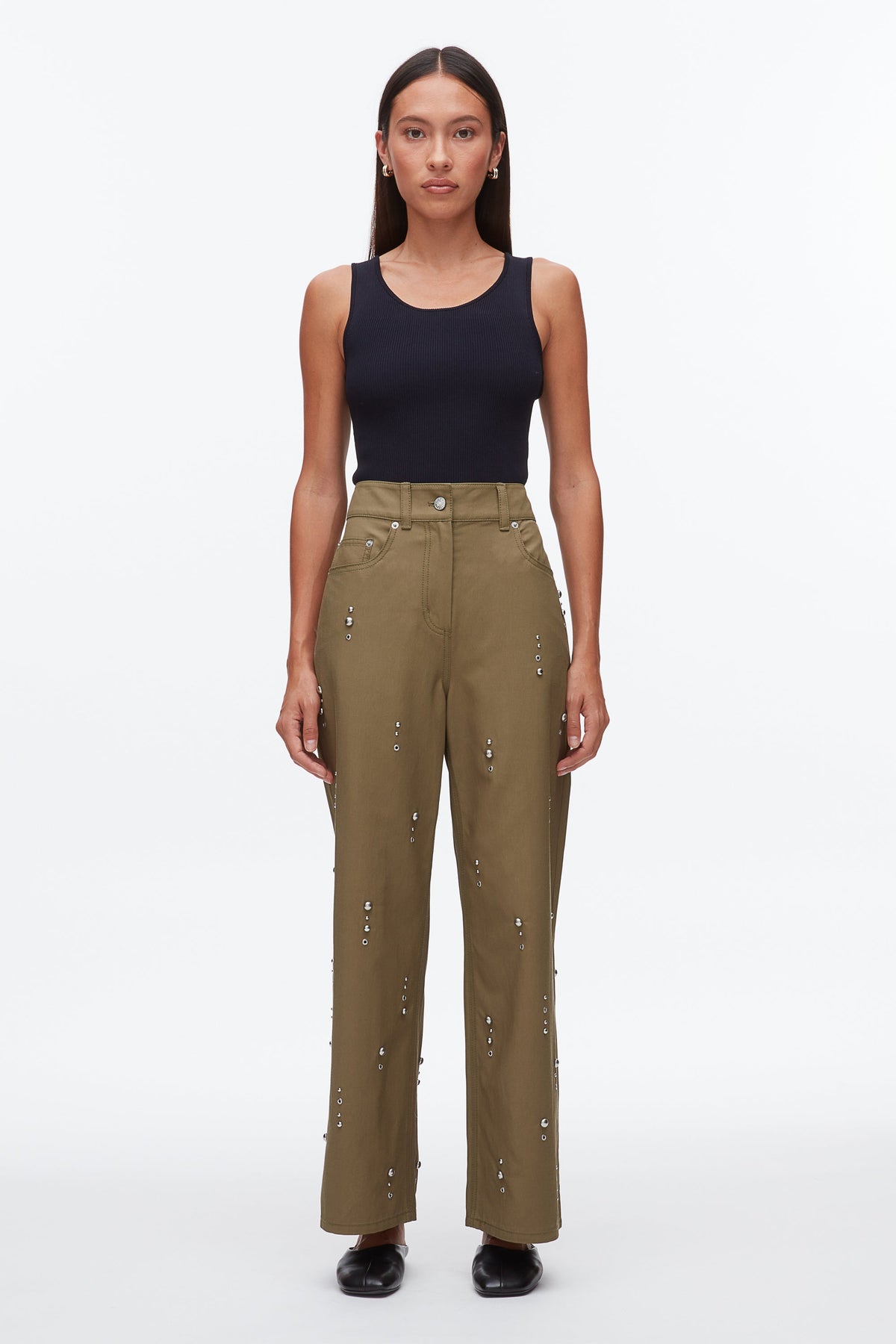 Caper Stud Embellished Wide Leg Pant | 3.1 Phillip Lim