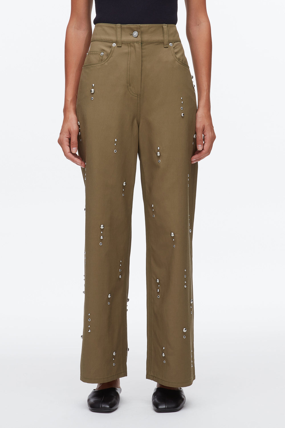 Caper Stud Embellished Wide Leg Pant | 3.1 Phillip Lim