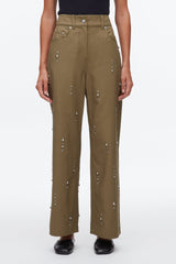 Caper Stud Embellished Wide Leg Pant | 3.1 Phillip Lim