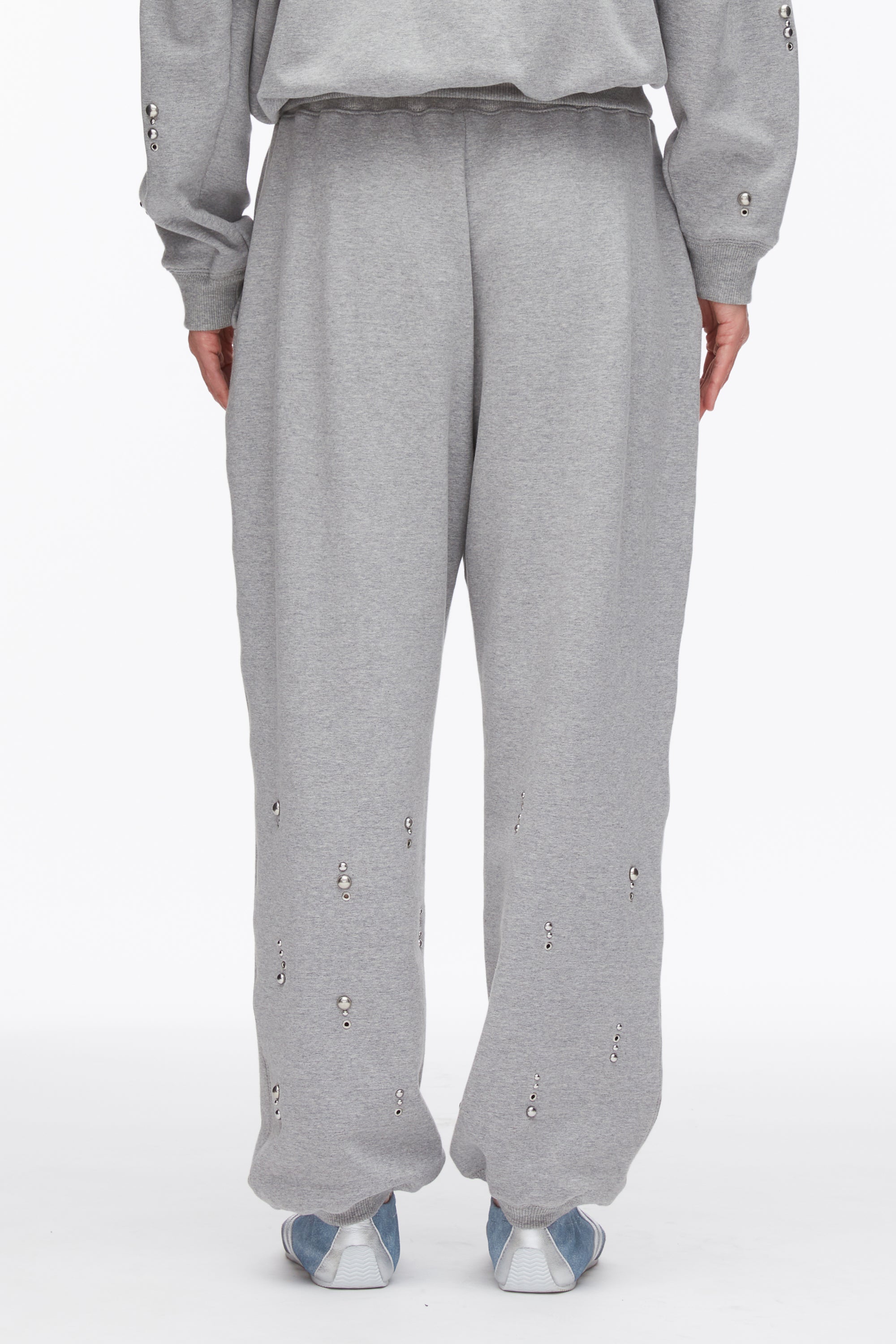 Grey Melange Dome Embellishment Sweatpants | 3.1 Phillip Lim