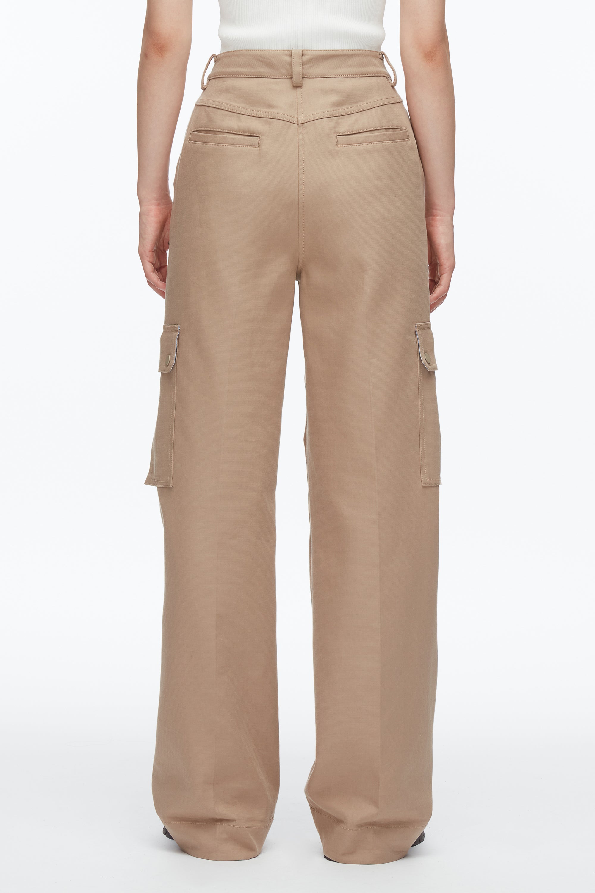 Praline Multi Carpenter Cargo Pants with Plaid Cuffs | 3.1 Phillip Lim