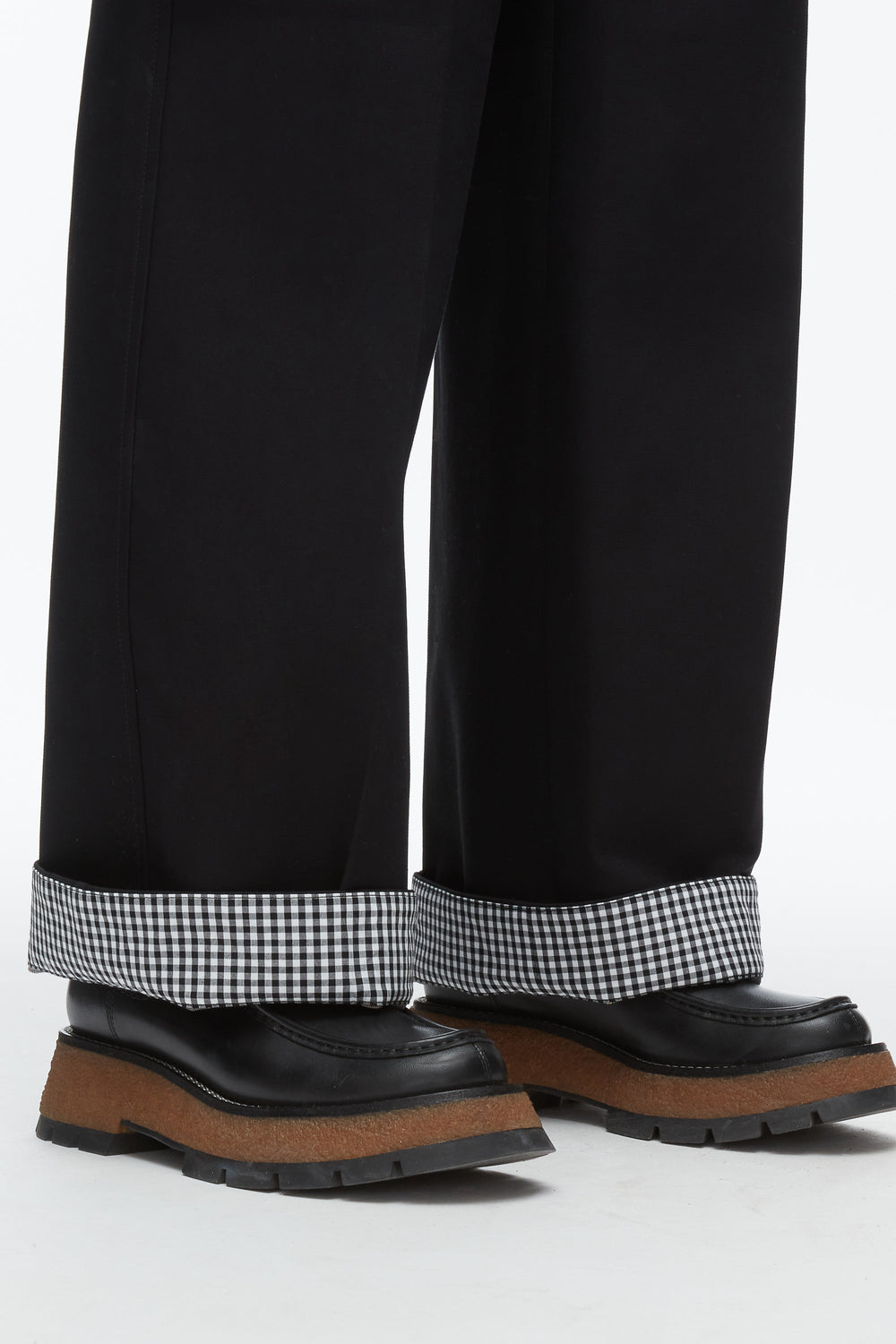 Black Multi Carpenter Cargo Pants with Plaid Cuffs | 3.1 Phillip Lim