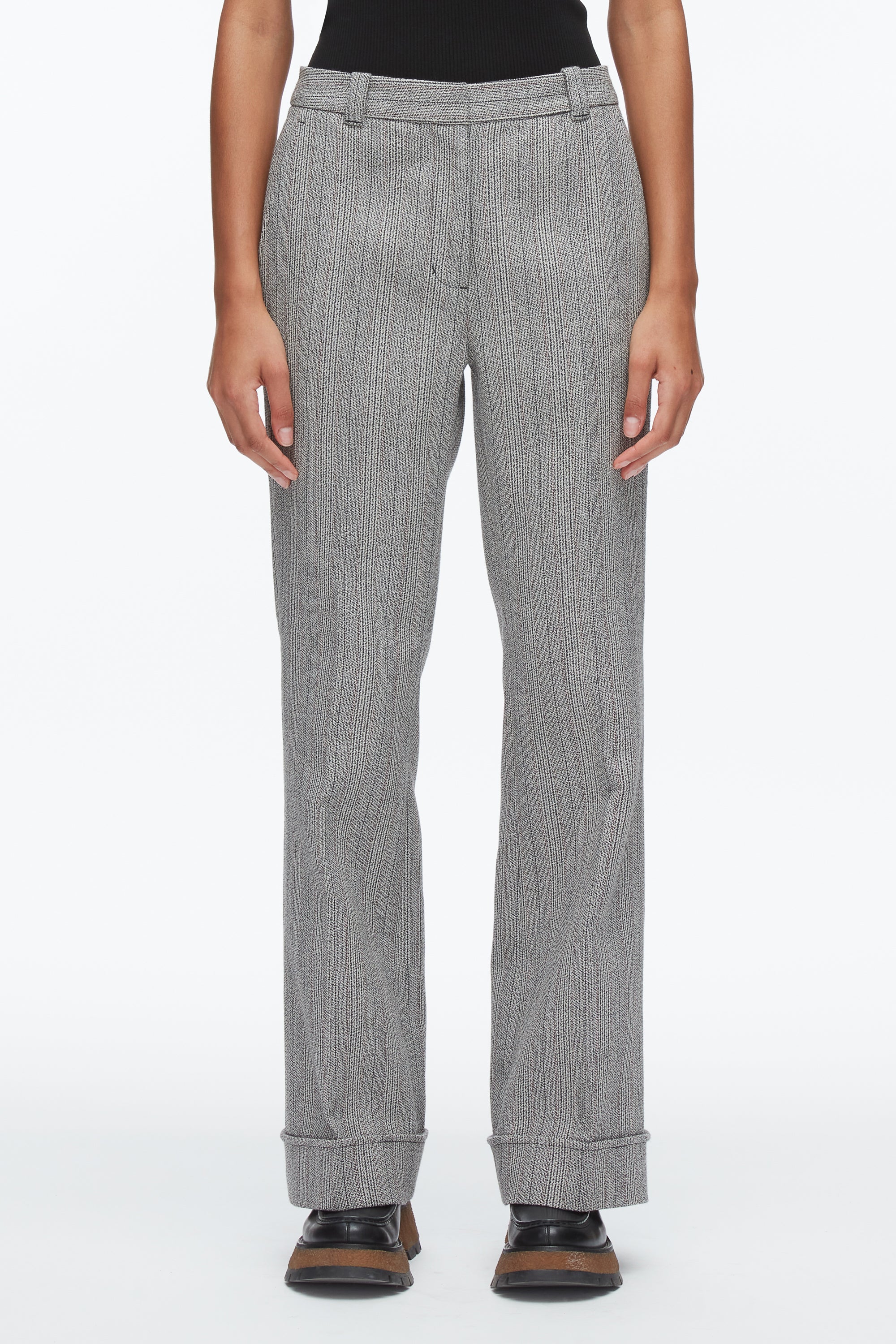 Grey Multi Jaspé Tailored Flare Trouser | 3.1 Phillip Lim