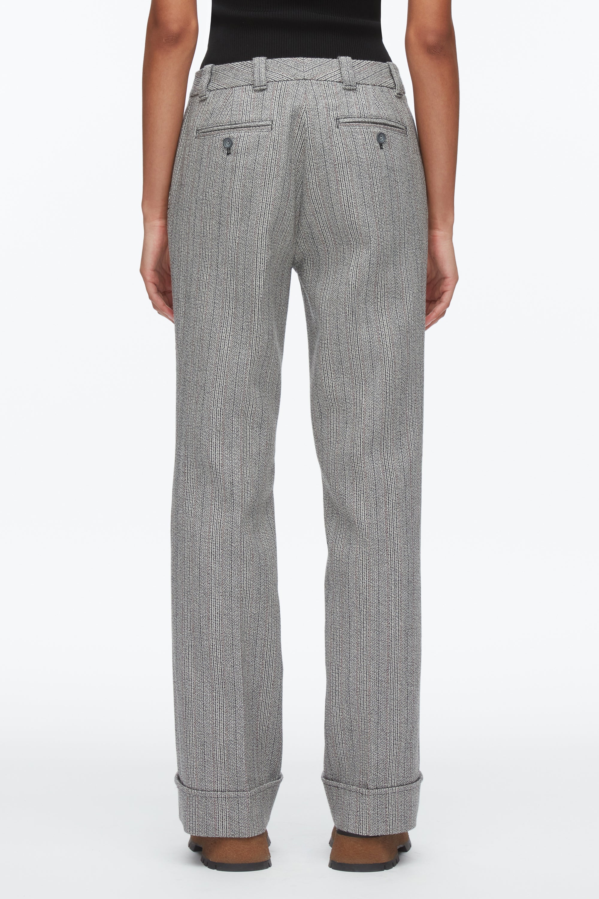 Grey Multi Jaspé Tailored Flare Trouser | 3.1 Phillip Lim