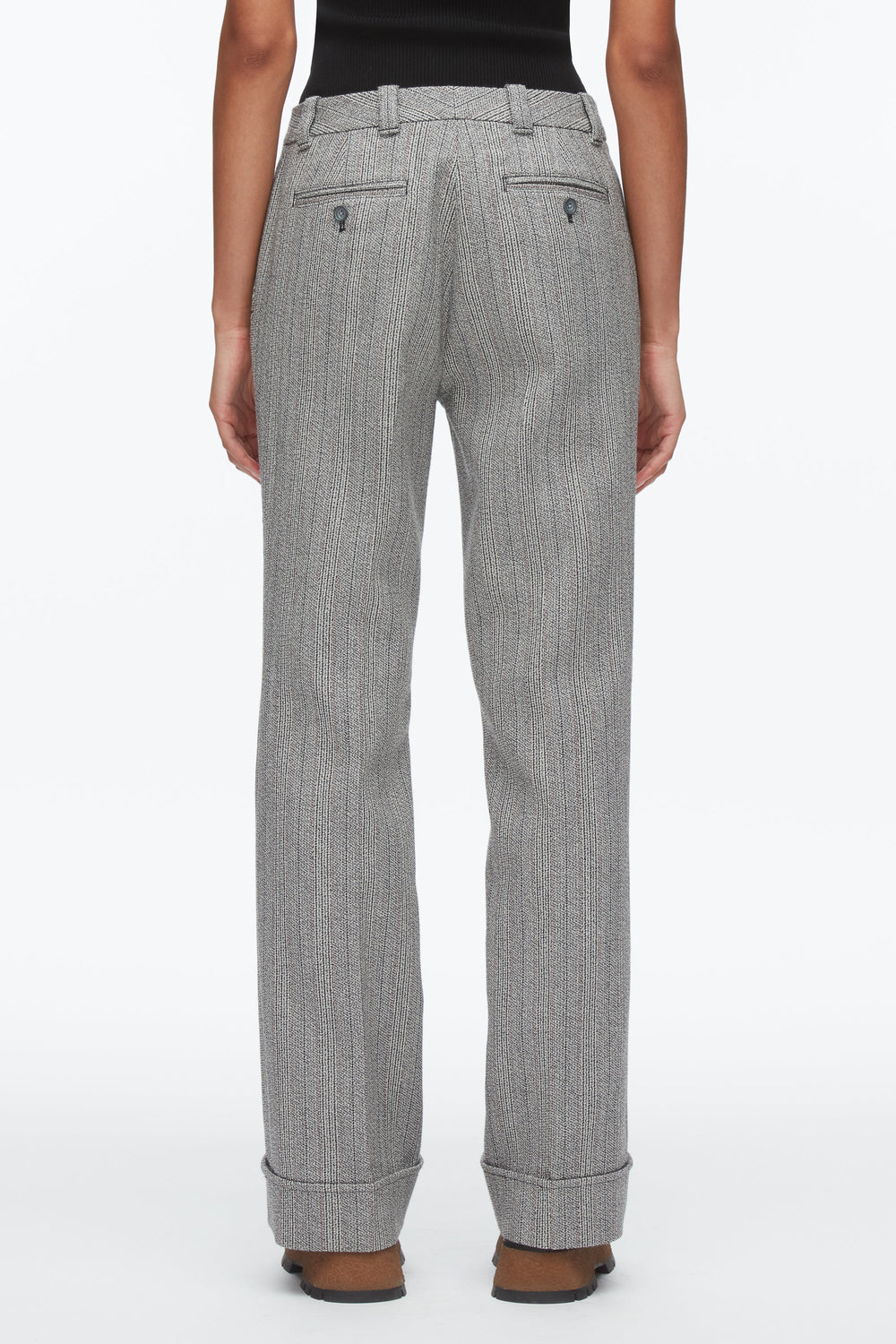 Grey Multi Jaspé Tailored Flare Trouser | 3.1 Phillip Lim