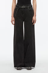 Washed Blk Wide Leg Belted Jeans | 3.1 Phillip Lim