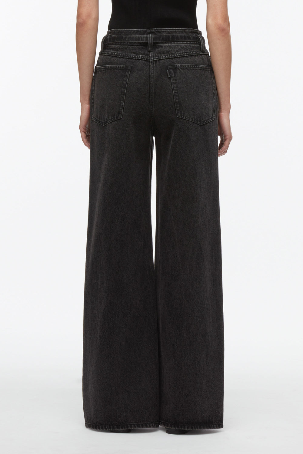 Washed Blk Wide Leg Belted Jeans | 3.1 Phillip Lim
