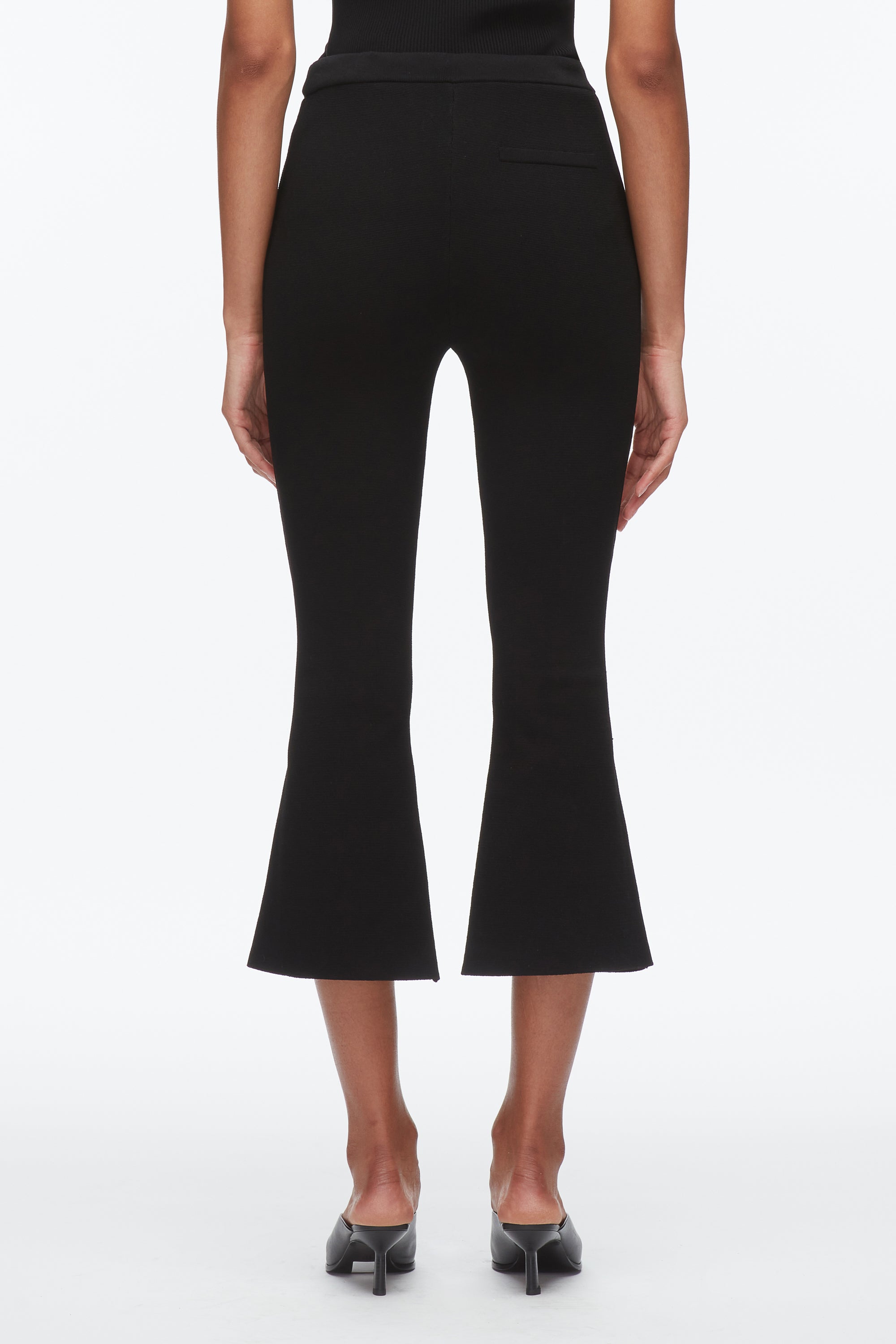 Black Compact Cropped Kickflare Pant | 3.1 Phillip Lim