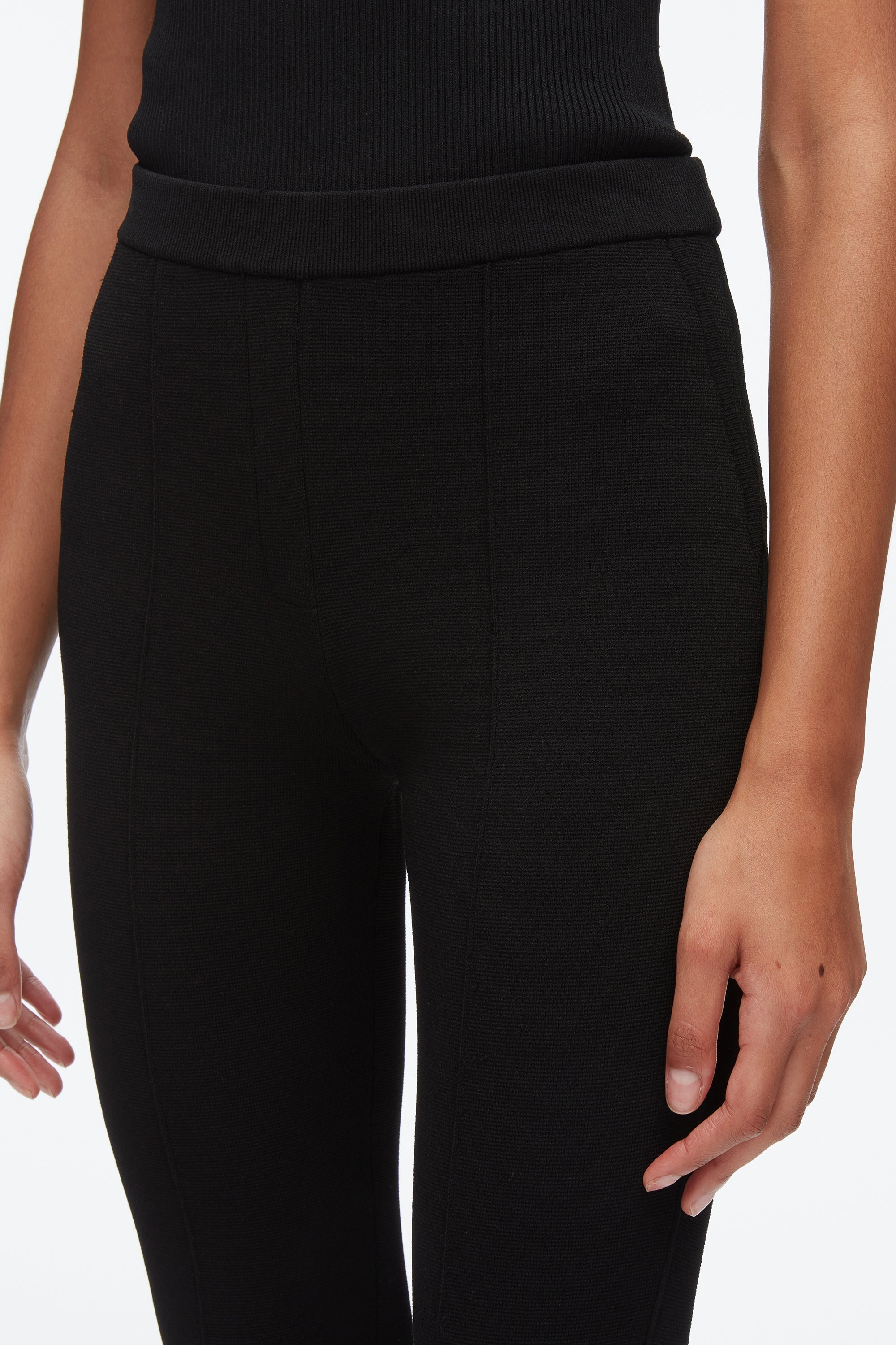 Black Compact Cropped Kickflare Pant | 3.1 Phillip Lim