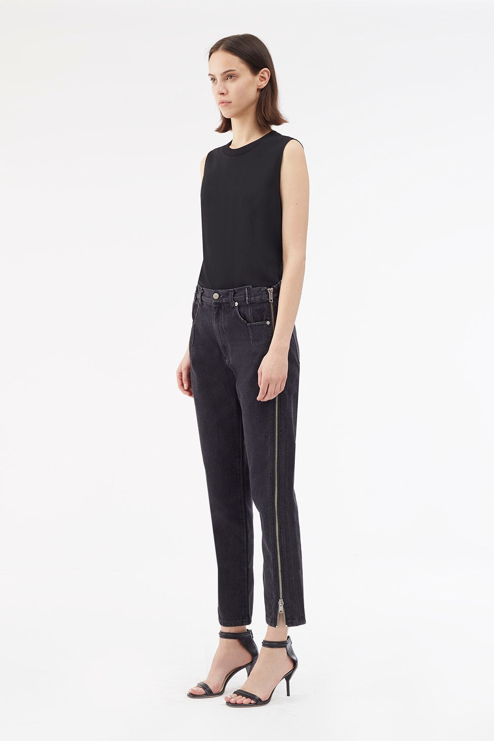 Black Zippered Denim Pant | 3.1 Phillip Lim