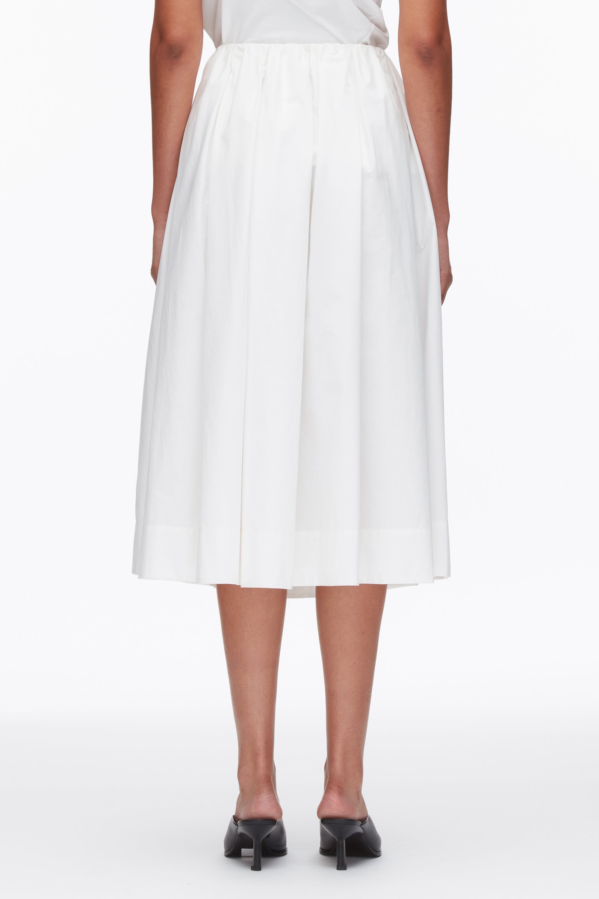 White Belted Gathered Midi Skirt | 3.1 Phillip Lim