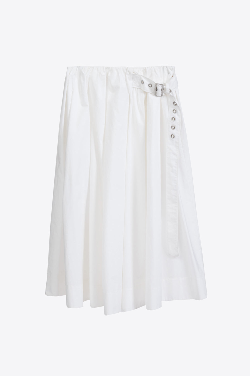 White Belted Gathered Midi Skirt | 3.1 Phillip Lim
