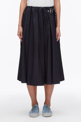 Midnight Belted Gathered Midi Skirt | 3.1 Phillip Lim