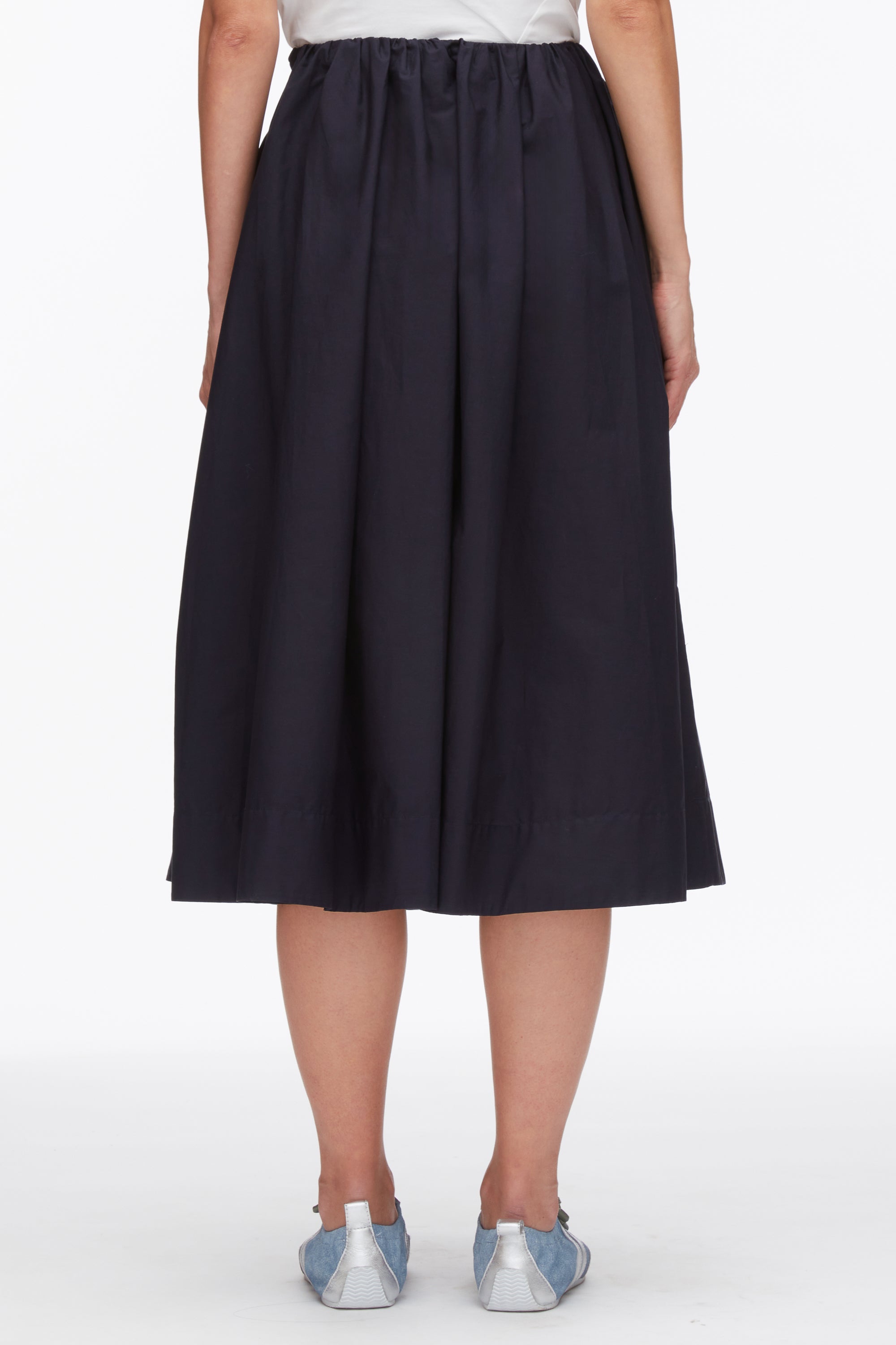 Midnight Belted Gathered Midi Skirt | 3.1 Phillip Lim