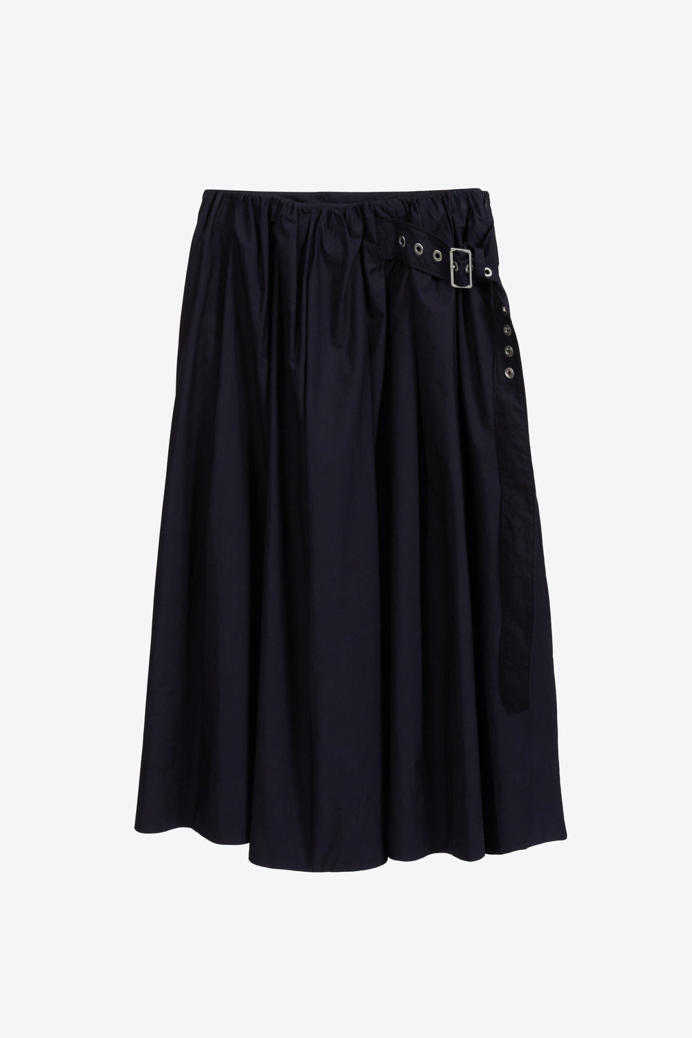 Midnight Belted Gathered Midi Skirt | 3.1 Phillip Lim