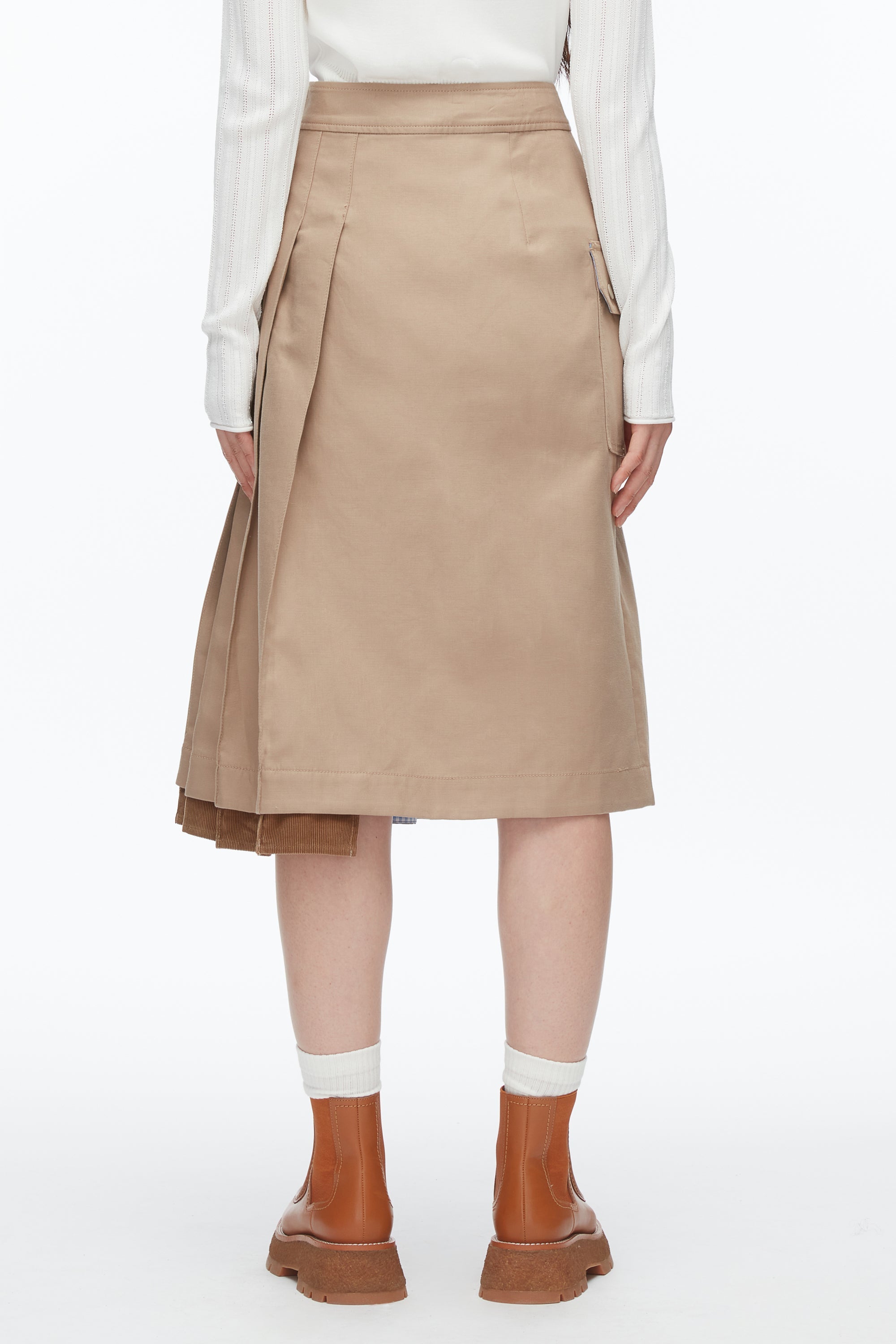 Praline Multi Pleated Zip Utility Skirt | 3.1 Phillip Lim