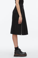 Black Multi Pleated Zip Utility Skirt | 3.1 Phillip Lim