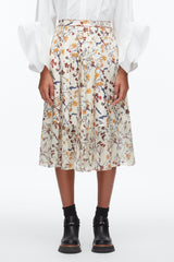 Parchment Multi Bliss Floral Pleated Skirt | 3.1 Phillip Lim