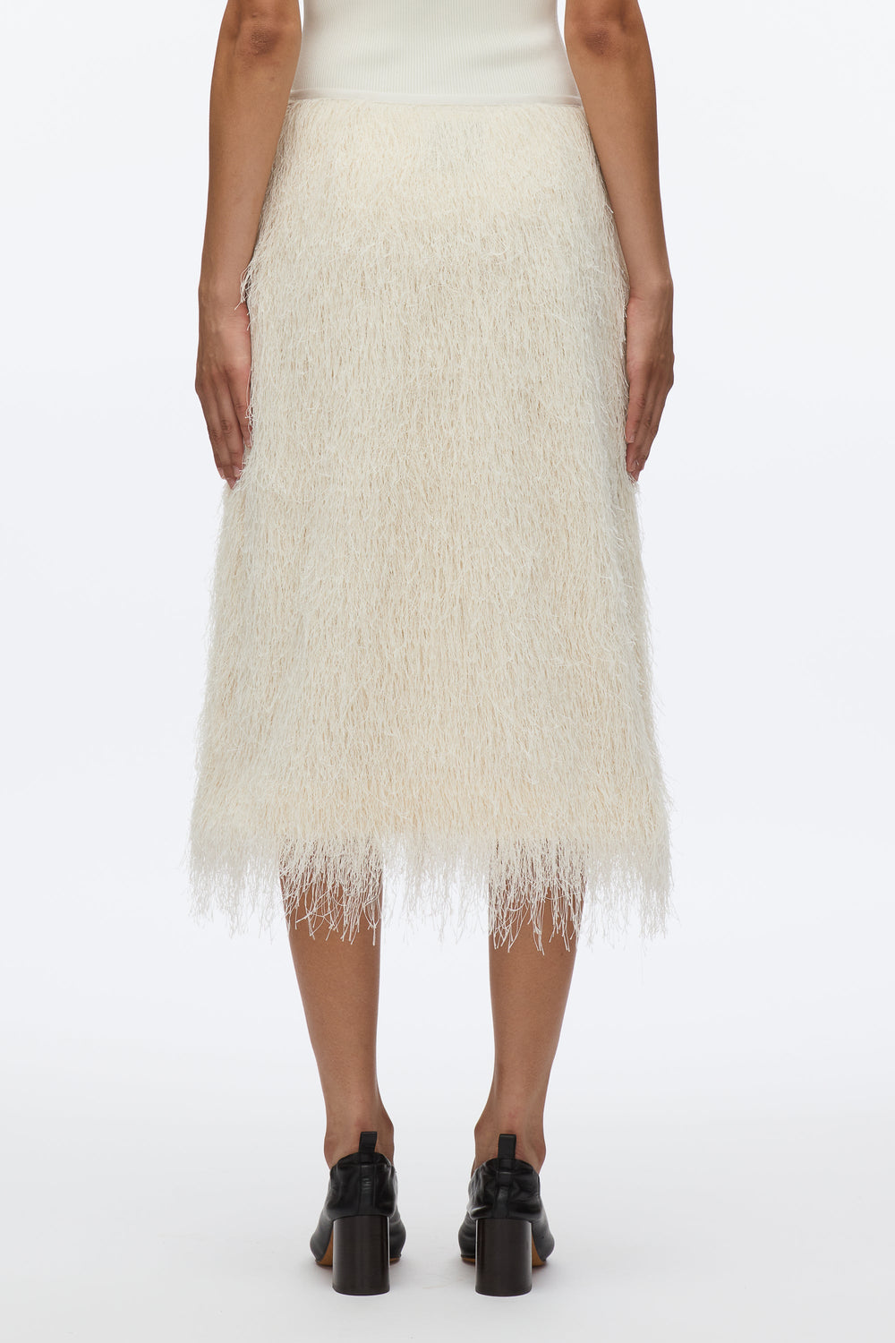 Ivory Fringe Slip Skirt | 3.1 Phillip Lim