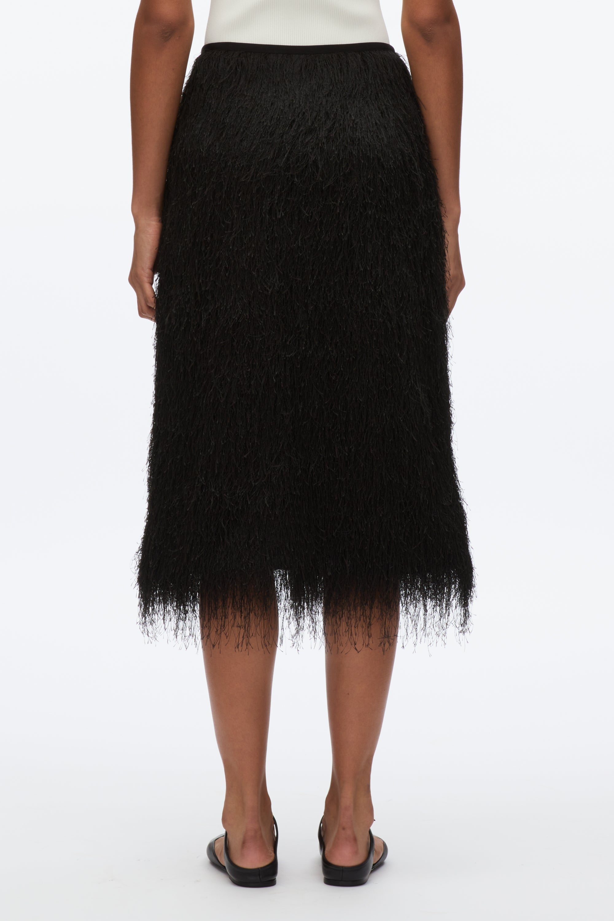 Black Fringe Slip Skirt | 3.1 Phillip Lim