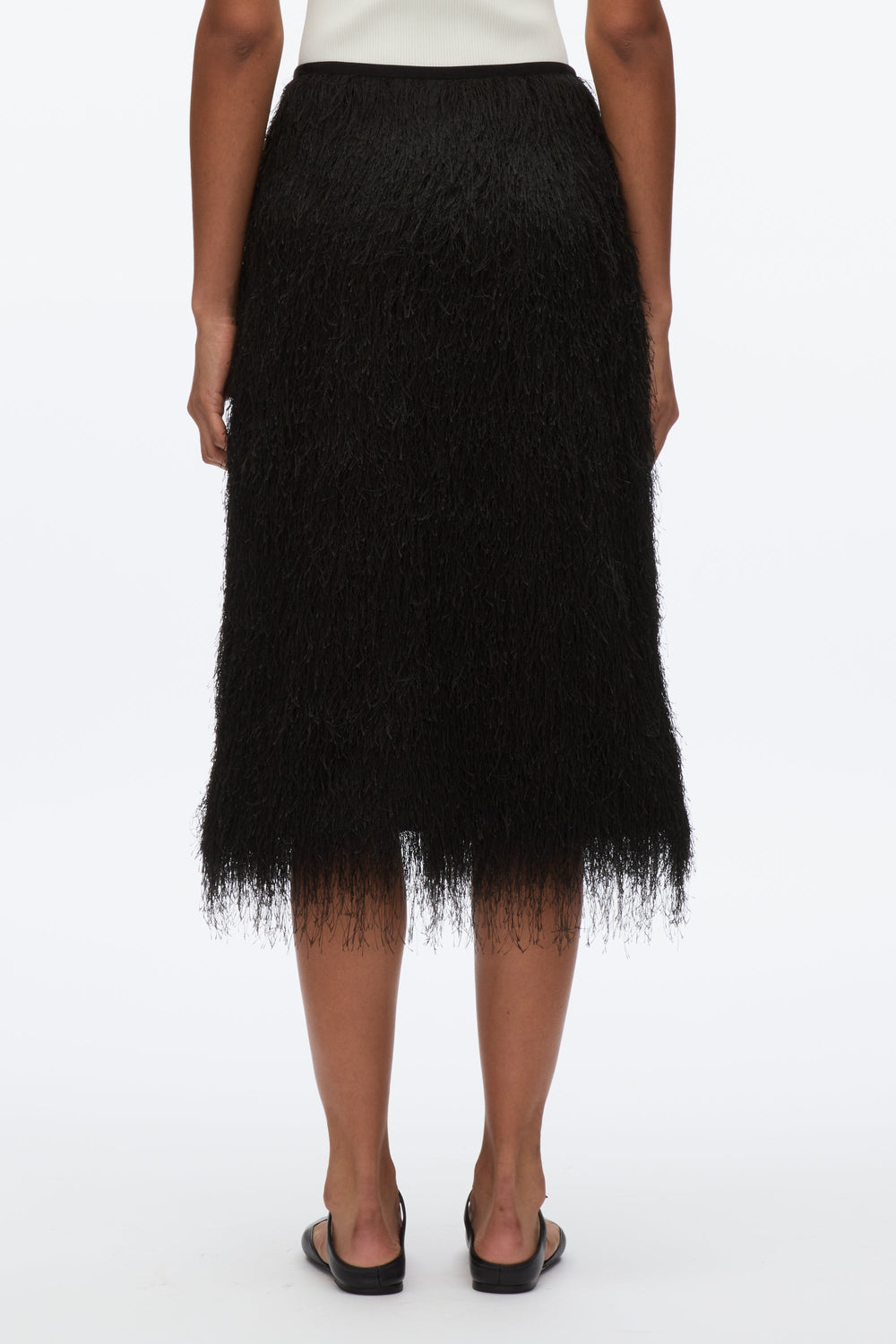 Black Fringe Slip Skirt | 3.1 Phillip Lim