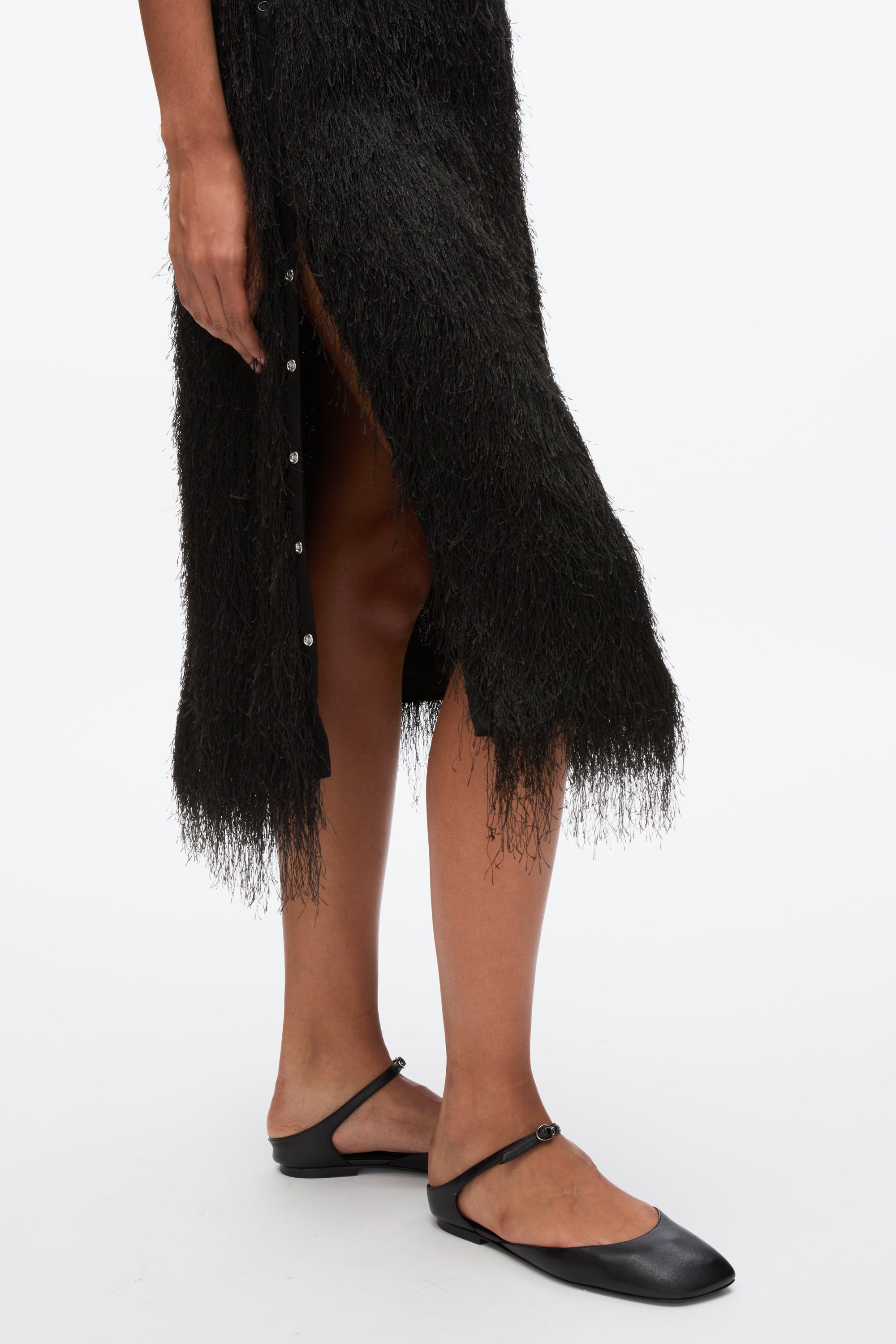Black Fringe Slip Skirt | 3.1 Phillip Lim